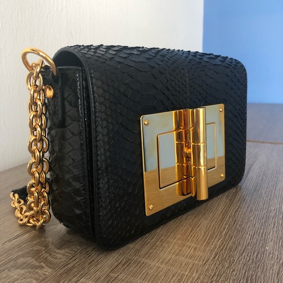 SOLD! Tom Ford Natalia Medium Python Leather Bag - Picture 8 of 16